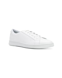 Baskets basses en cuir blanches Car Shoe