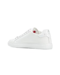 Baskets basses en cuir blanches Philipp Plein