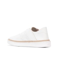 Baskets basses en cuir blanches Hogan