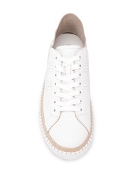 Baskets basses en cuir blanches Hogan