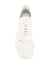 Baskets basses en cuir blanches Rick Owens