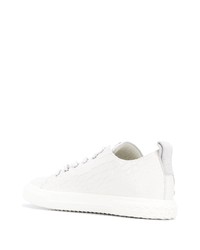 Baskets basses en cuir blanches Giuseppe Zanotti