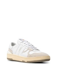 Baskets basses en cuir blanches Lanvin