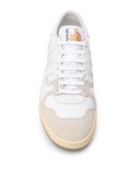 Baskets basses en cuir blanches Lanvin