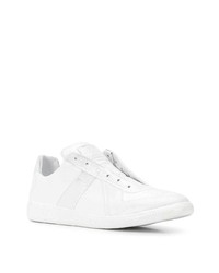 Baskets basses en cuir blanches Maison Margiela