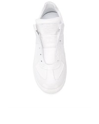 Baskets basses en cuir blanches Maison Margiela