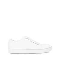 Baskets basses en cuir blanches Lanvin