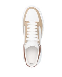 Baskets basses en cuir blanches Alexander McQueen