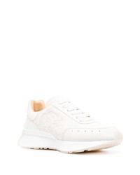 Baskets basses en cuir blanches Alexander McQueen