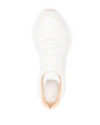 Baskets basses en cuir blanches Alexander McQueen