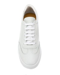 Baskets basses en cuir blanches Corneliani