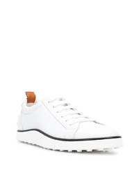 Baskets basses en cuir blanches Tod's