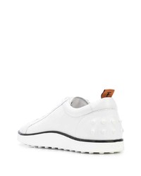 Baskets basses en cuir blanches Tod's