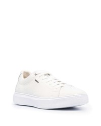 Baskets basses en cuir blanches Geox