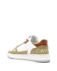 Baskets basses en cuir blanches Roberto Cavalli