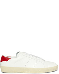 Baskets basses en cuir blanches Saint Laurent