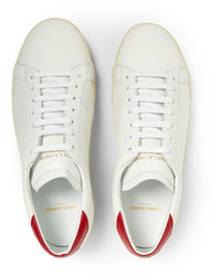 Baskets basses en cuir blanches Saint Laurent