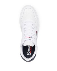 Baskets basses en cuir blanches Tommy Jeans