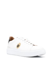 Baskets basses en cuir blanches Billionaire