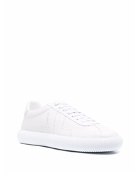 Baskets basses en cuir blanches Lanvin