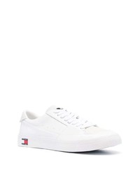 Baskets basses en cuir blanches Tommy Jeans