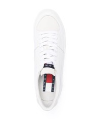 Baskets basses en cuir blanches Tommy Jeans