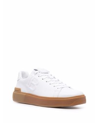 Baskets basses en cuir blanches Balmain