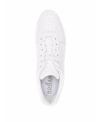 Baskets basses en cuir blanches Hogan