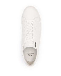 Baskets basses en cuir blanches Armani Exchange