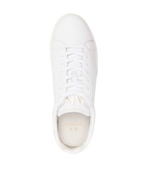 Baskets basses en cuir blanches Armani Exchange