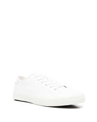 Baskets basses en cuir blanches Sandro