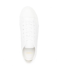 Baskets basses en cuir blanches Sandro