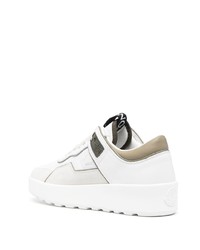 Baskets basses en cuir blanches Moncler