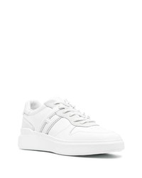 Baskets basses en cuir blanches Hogan