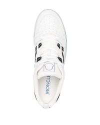 Baskets basses en cuir blanches Moncler