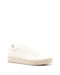 Baskets basses en cuir blanches Emporio Armani