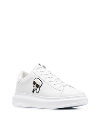 Baskets basses en cuir blanches Karl Lagerfeld