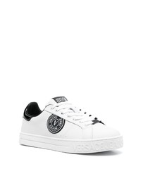 Baskets basses en cuir blanches VERSACE JEANS COUTURE