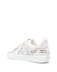 Baskets basses en cuir blanches Balmain