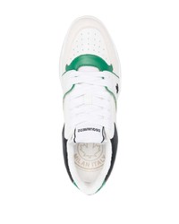 Baskets basses en cuir blanches DSQUARED2