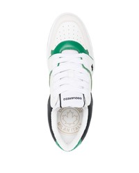 Baskets basses en cuir blanches DSQUARED2