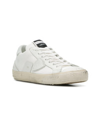 Baskets basses en cuir blanches Philippe Model