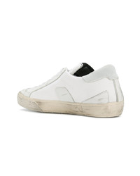 Baskets basses en cuir blanches Philippe Model