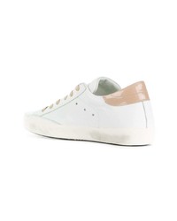 Baskets basses en cuir blanches Philippe Model