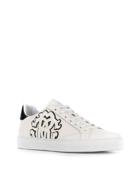 Baskets basses en cuir blanches Roberto Cavalli