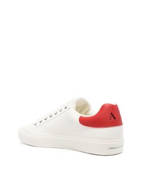 Baskets basses en cuir blanches Armani Exchange