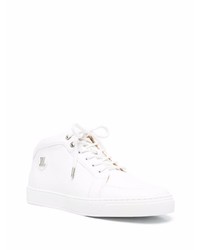 Baskets basses en cuir blanches Leandro Lopes