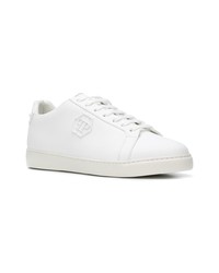 Baskets basses en cuir blanches Philipp Plein