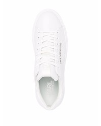 Baskets basses en cuir blanches Karl Lagerfeld