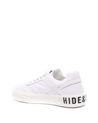 Baskets basses en cuir blanches Hide&Jack